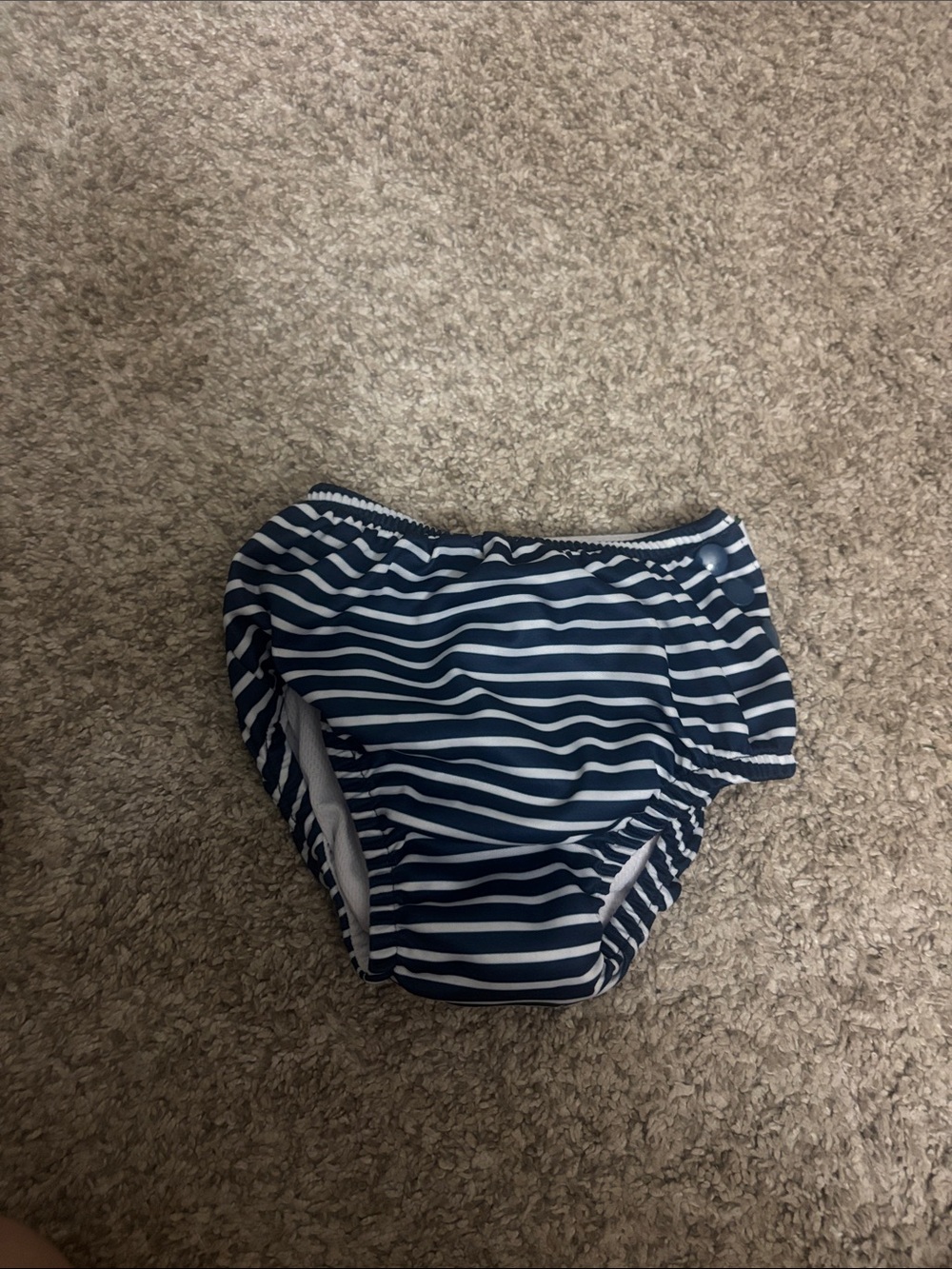 Striped Navy Kids Swim Diaper Cover